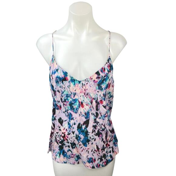 J.CREW Tops - J.Crew Multicolor 100% Silk Abstract Sleeveless Floral Cami Camisole Tank Top 6